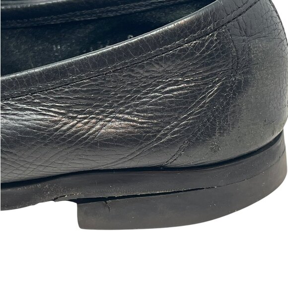 Salvatore Ferragamo Mens 13 Gancini Bit Loafers Black Leather Driving Shoes Flaw main image 7